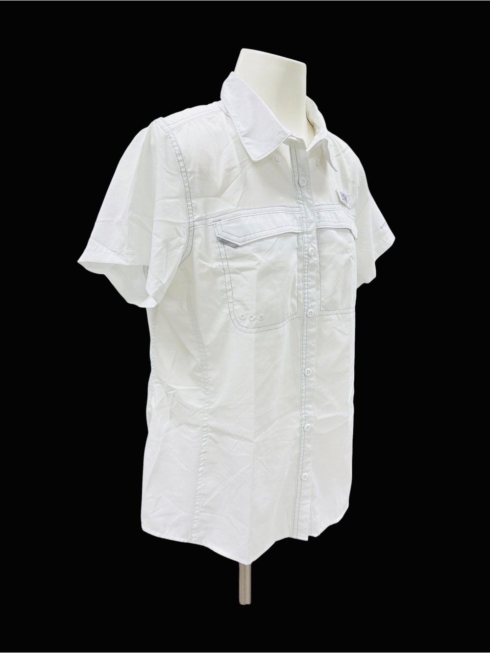 Columbia PFG Fishing White Shirt SS Vented Back Outdoors Women’s Size L - Picture 4 of 8